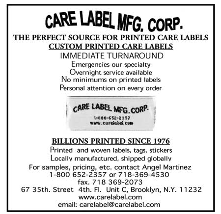 Care Label MFG. CORP.